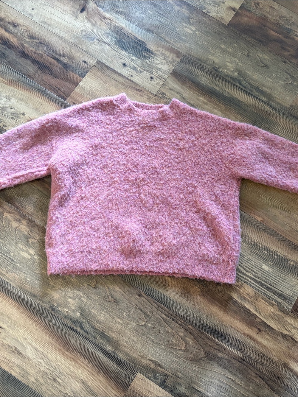 Universal Thread Dusty Pink Textured Crewneck Sweater